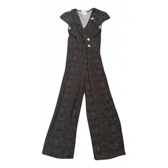 💕ROUJE💕 Floriane Jumpsuit ~ Black Polka Dot Print FR 40 = US 8 - Picture 11 of 16